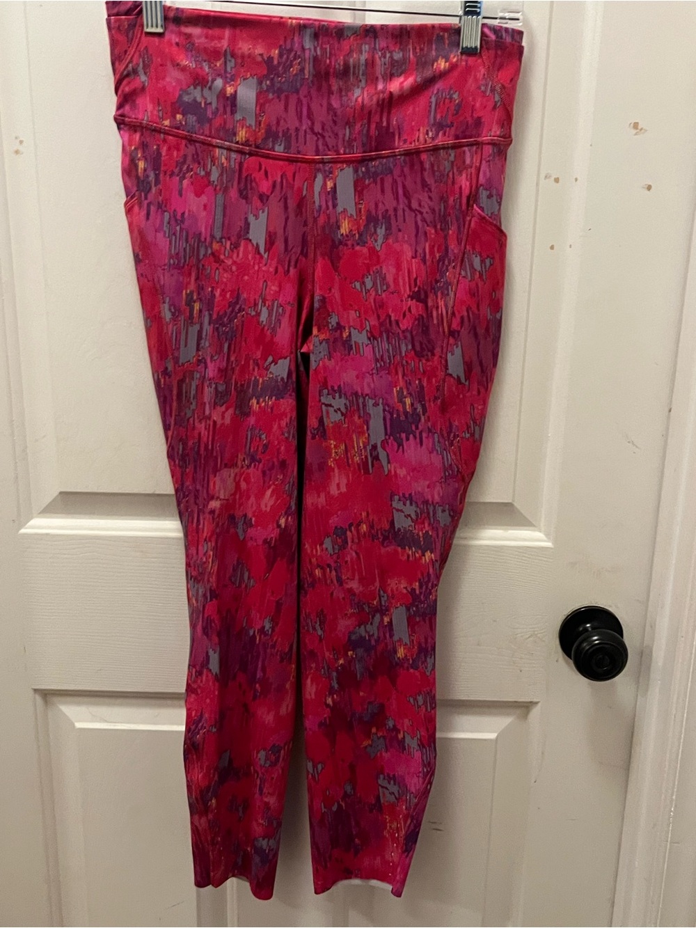 🍋🦄 LIKE NEW Lululemon Spliced Weave Tone Pow Pink Multi Fast and Free 25” - Sz 8